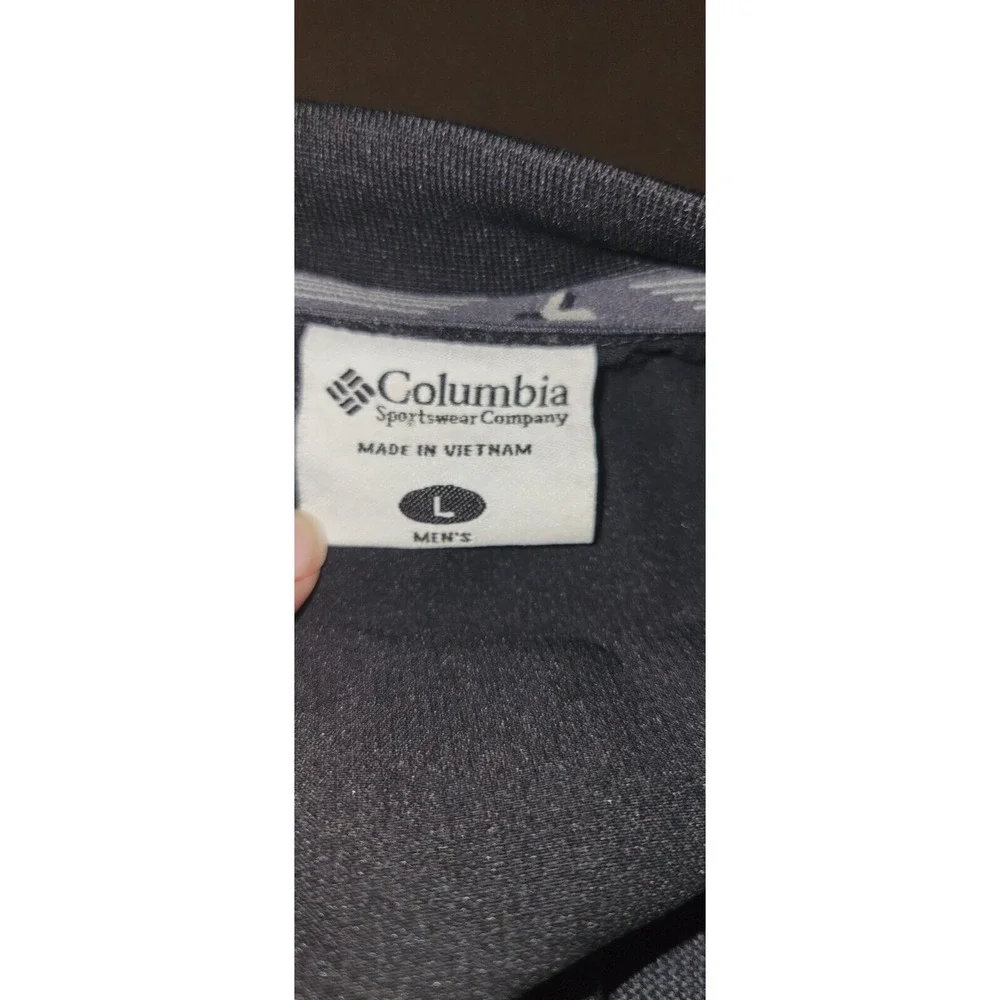 Columbia Mens Large Black Pullover Crew Neck Long Sleeve Wind Breaker Jacket - Picture 7 of 9